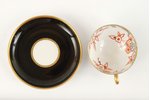 tea pair, Olga Katenyova-Neimane, handpainted, porcelain, sculpture's work, M.S. Kuznetsov manufacto...