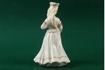 figurine, Latvian folk girl with a  reed, porcelain, Riga (Latvia), USSR, Riga porcelain factory, mo...