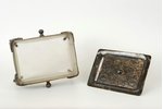case, "Warszawa", Norblin, 13 x 14 x 12.5 cm, silver plated, metal, glass, Poland, the beginning of...