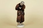 statuete, Pļuškins, porcelāns, PSRS, LFZ - Lomonosova porcelāna rūpnīca, 20 gs. 50tie gadi, 14 cm...