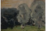 Пладерс Отто (1897 - 1970), Пейзаж с рекой, 1942 г., фанера, масло, 49.5 x 70 см...