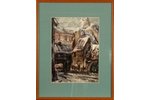 Андерсонс Эдвинс (1929-1996), "Старая Рига", бумага, акварель, 33 х 24 см...