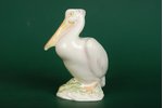 figurine, Pelican, porcelain, Riga (Latvia), USSR, Riga porcelain factory, the 50ies of 20th cent.,...