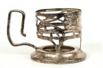 tea glass-holder, Kiev, german silver, USSR, 1950...