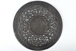 декоративная тарелка, чугун, 21.5 см, вес 783.45 г., СССР, Куса, 20-е годы 20го века...