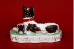 figurine, Dog, porcelain, Russia, Gardner manufactory, the 19th cent., restoration...