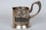 tea glass-holder, Vladimir city 850 years anniversary, Kolchugino, german silver, USSR, 1958...