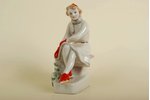 figurine, Skater, porcelain, Riga (Latvia), USSR, Riga porcelain factory, the 60ies of 20th cent., 1...