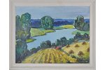 Svirskis Vitolds (1919 - 1991), Daugava pie Lielvardes, 1991 g., kartons, eļļa, 90 x 70 cm...