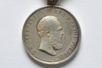 medal, Alexander III, For diligence, Russia, beginning of 20th cent., 29 x 29 mm, 14.95 g...