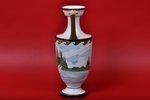 vase, "Leda and swan", Burtnieks manufactory, Riga (Latvia), the 30ties of 20th cent., 21.5 cm, sket...