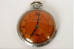kabatas pulkstenis, "Moser", Šveice, 20 gs. 20-30tie gadi, metāls...