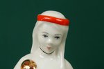 figurine, Bookends - ladies in folk suits, porcelain, Riga (Latvia), USSR, Riga porcelain factory, m...