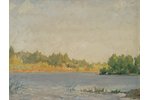 Antonov Sergej (1884-1956), "Lake the Jugla area", carton, oil, 38 x 49.5 cm...