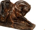 figurine, sculpture - "Fallen rider", gypsum, Riga (Latvia), sculpture's work, molder - Carlis Zale,...
