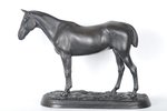 figurālā kompozīcija, Savvaļas zirgs, čuguns, 31 x 38 cm, svars 6090 g., PSRS, Kusa, 1952 g....