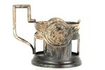 tea glass-holder, "Warszawa", Manufactory "Wolska", silver plated, metal, Poland, the beginning of t...