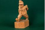 figurative copmosition, "The good soldier Shvejk", sculpture's work by Krishjanis Kugra, wood, Latvi...