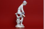 statuete, Daiļslidotāja, porcelāns, PSRS, LFZ - Lomonosova porcelāna rūpnīca, modeļa autors - S.B. V...