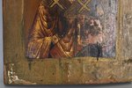 Nikolajs Brīnumdarītājs, dēlis, gleznojums, Krievijas impērija, 31.5 x 27 cm...