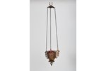 icon lamp, metal, glass, the beginning of the 20th cent., 13 х 11 cm...