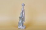 figurine, Woman on a beach, porcelain, Riga (Latvia), USSR, Riga porcelain factory, molder - Eriks E...