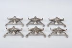 serving set, Norblin, Poland, the beginning of the 20th cent., 4 x 8 cm, 6 psc....
