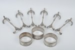 serving set, Bernd Krupp, Poland, the beginning of the 20th cent., 6 serving items (11.5 x 3 cm) and...