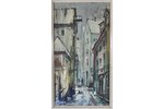 Brekte Janis (1920-1985), Old Riga, 1982, paper, water colour, 98.5 х 53.5 cm...