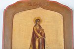 Saint Stefan Archimadrid, board, painting, Russia, the 19th cent., 13.8 x 11.1 cm...