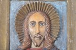 Visspēcīgs Dievs, dēlis, gleznojums, Krievijas impērija, 18. gs., 31 х 23 х 2.8 cm...