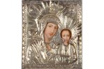 Mother of God of Kazan, board, silver, painting, Russia, the 19th cent., 27 x 22.5 cm...