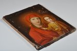 Kazaņas Dievmāte, dēlis, sudrabs, gleznojums, Krievijas impērija, 19. gs., 27 x 22.5 cm...