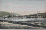 postcard, The view of an industrial pond in Zlatoust, 1906...