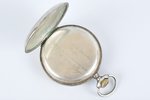 pocket watch, "Omega", Switzerland, the beginning of the 20th cent., silver, 84 standart, d = 45 mm...