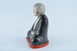 figurine, Budha, porcelain, Riga (Latvia), M.S. Kuznetsov manufactory, the 30ties of 20th cent., 19...