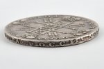 1 rublis, 1729 g., Krievijas Impērija, 28.18 g, d = 40 mm...
