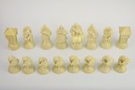 Figurines for playing chess, porcelain, Riga (Latvia), Riga Ceramics Factory, the 40ies of 20th cent...