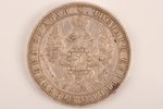 1 rublis, 1848 g., NI, SPB, Krievijas Impērija, 20.67 g, d = 36 mm...