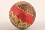 яйцо, пасхальное "Христос Воскрес!", дерево, Российская империя, начало 20-го века, высота 14 см, с...