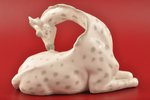 statuete, Žirafe, porcelāns, Rīga (Latvija), PSRS, autordarbs, modeļa autors - Pjotrs Vesjolovs, 20...