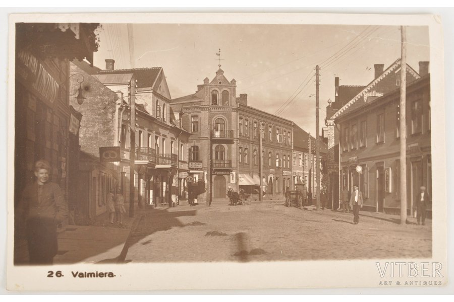 postcard, Valmiera, 1933, 8.5 х 13.5 cm