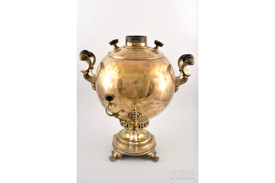 samovar, Brothers Batashevy, Tula, h = 38 cm, Russia, the 19th cent., weight 4690 g