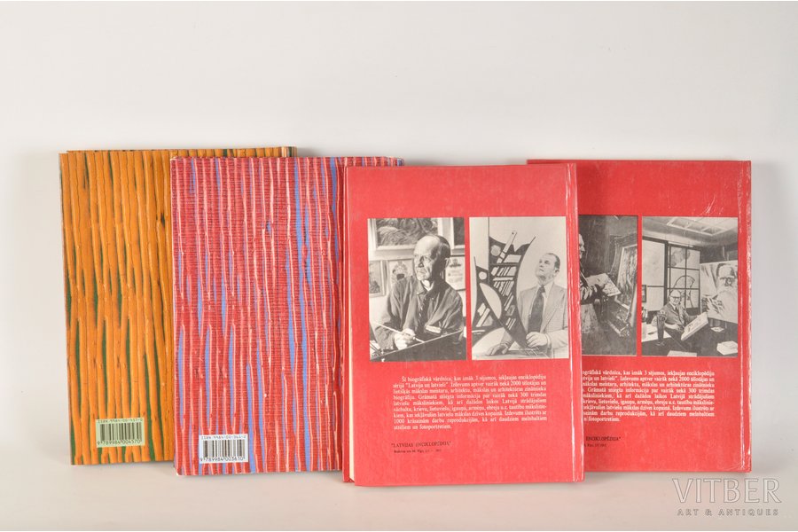 "Māksla un arhitektūra biogrāfijās", 1., 2., 3. un 4. sējumi, 1995, 1996, 2000, 2003