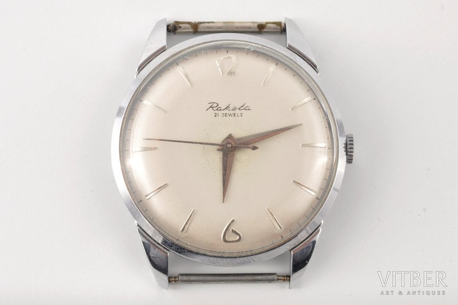 wristwatch, "Raketa", USSR, the 60-70ies of 20th cent., metal