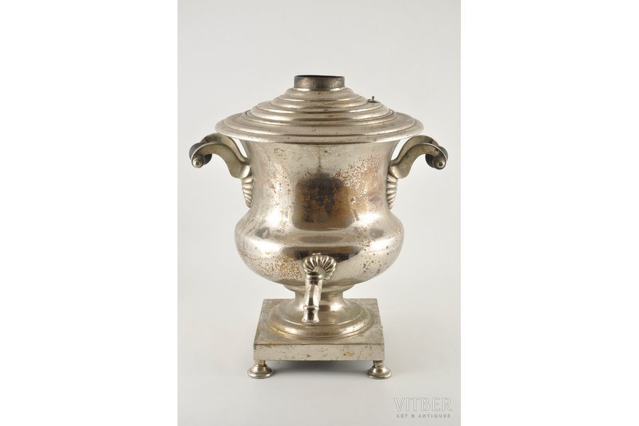 samovar, Tula, Malikov, shape - a vase, Russia, the 2nd half of the 19th cent., weight 7980 g, height 43 cm