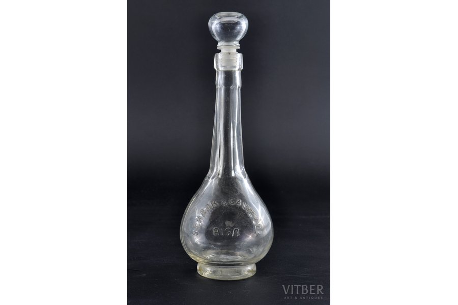 carafe, Schaar & Caviecel, Riga, the beginning of the 20th cent., 1913th y.