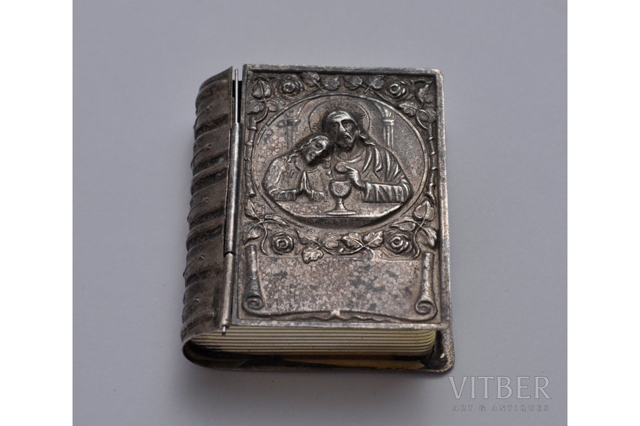 a tabernacle, silver, 16.45 g, 5x4x1.5 cm, the beginning of the 20th cent., Russia