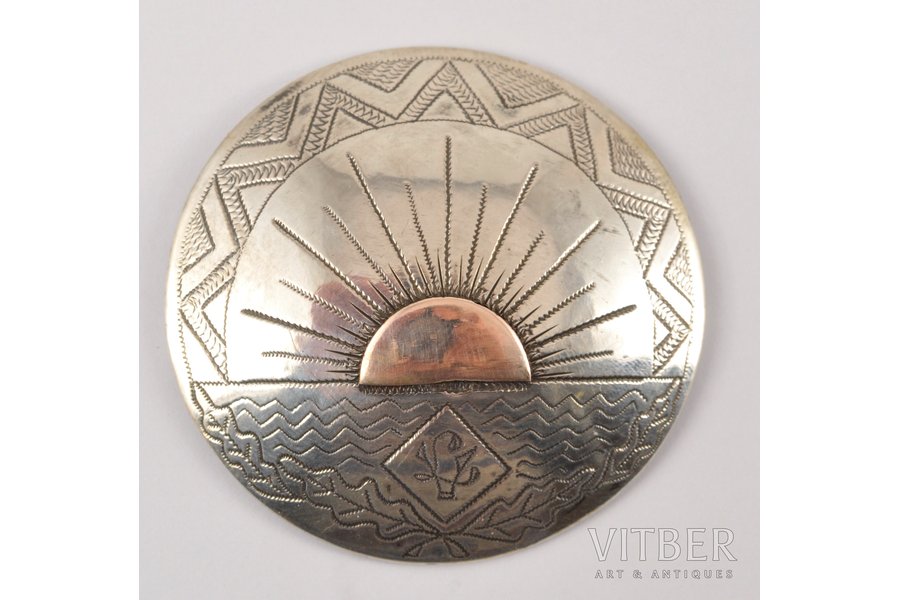 Sakta "Latvijas Vanagi", silver, 25.6 g., the item's dimensions 55 cm, the 20-30ties of 20th cent., Latvia