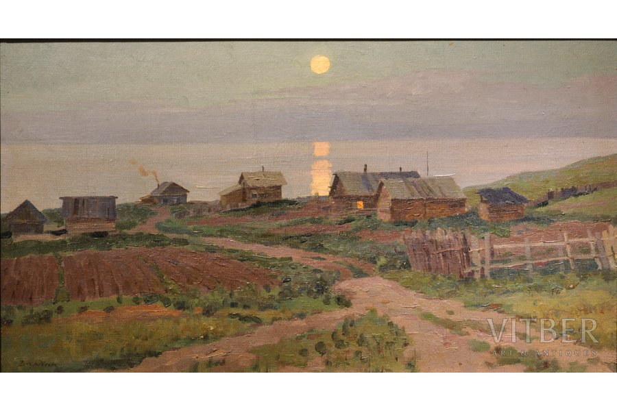 Boldin V. G., Twilight, canvas, oil, 40x72 cm